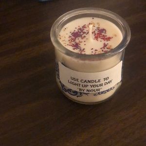 Homemade summer broadwalk candle